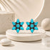 Ocean Bloom Grace 925 Sterling Silver Stud Earrings