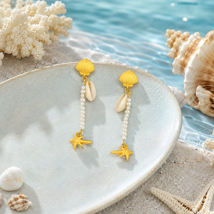 Ocean Breeze Drops 925 Sterling Silver Statement Earring