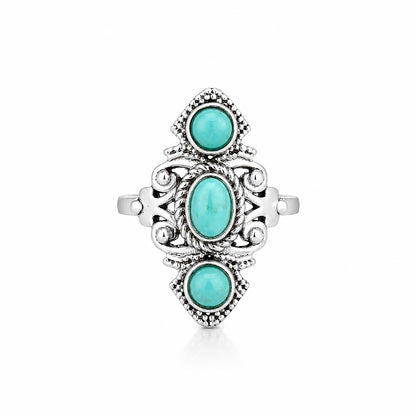 Ocean Empress 925 Sterling Silver Artistic Designer Ring