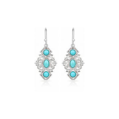 Ocean Scroll Radiance 925 Sterling Silver Earring