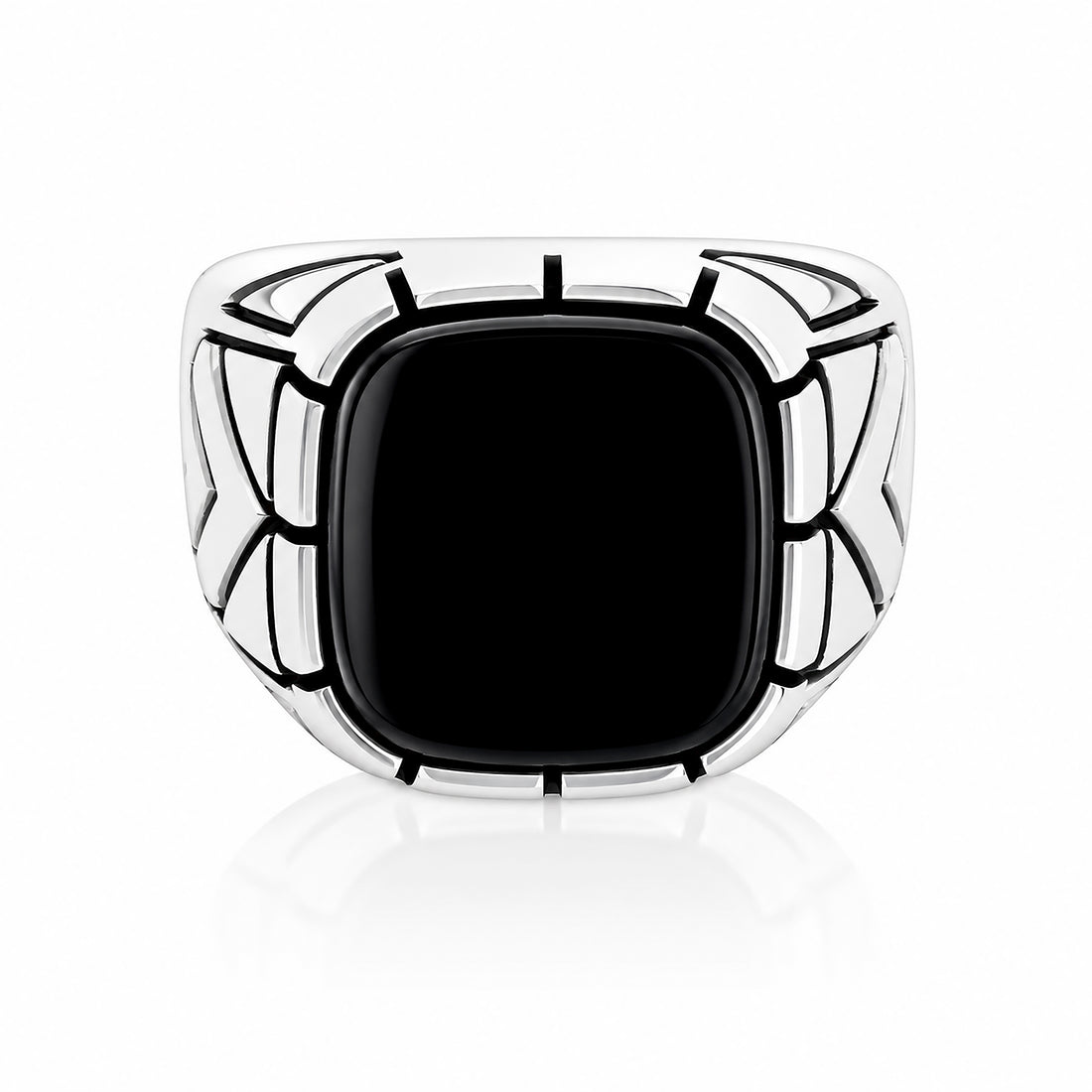 Onyx Crown Prestige 925 Sterling Silver Ring
