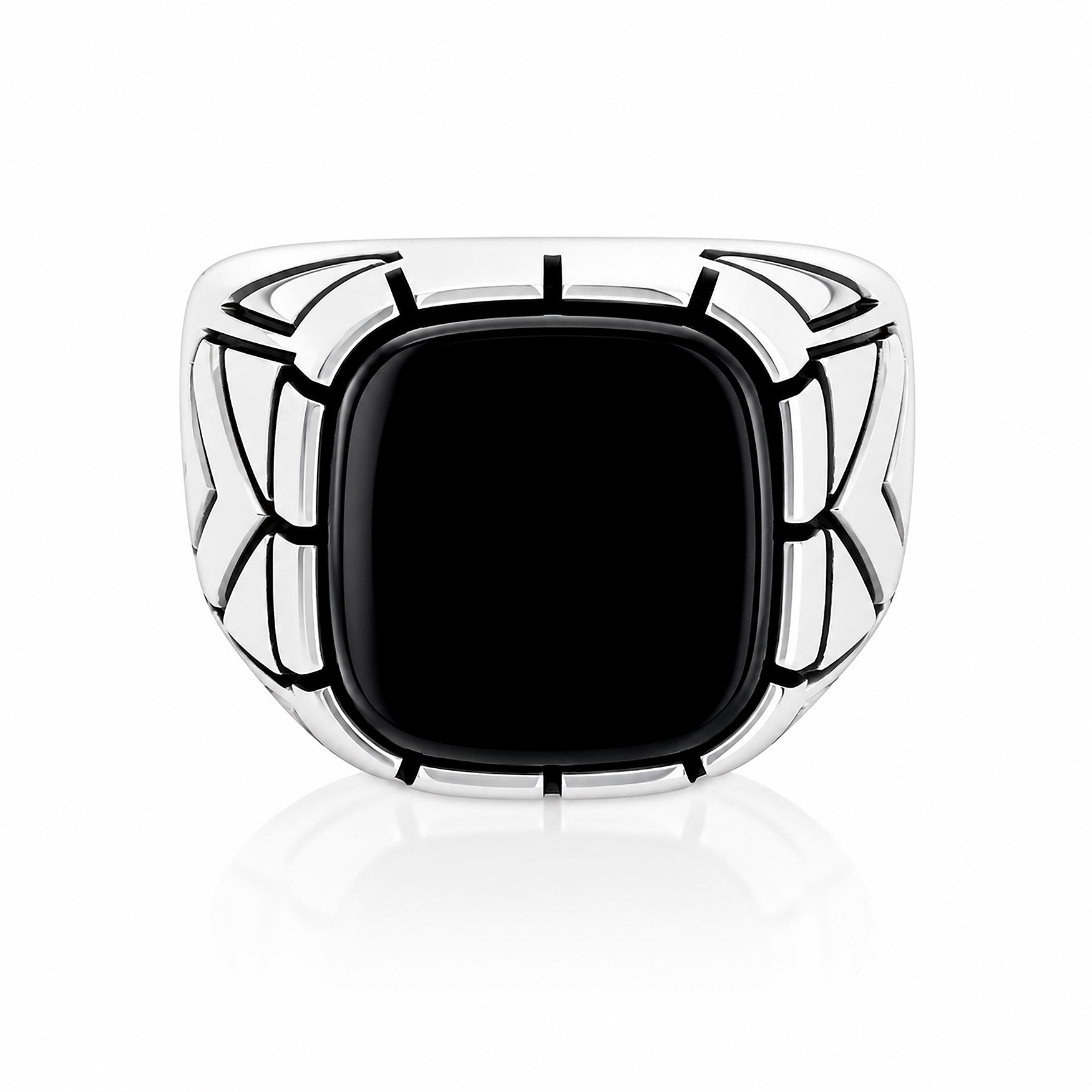 Onyx Crown Prestige 925 Sterling Silver Ring