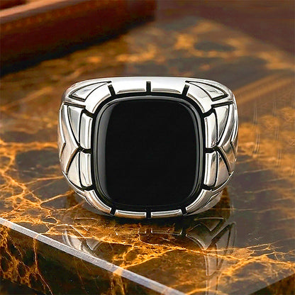 Onyx Crown Prestige 925 Sterling Silver Ring