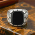 Onyx Crown Prestige 925 Sterling Silver Ring