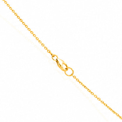 Open Clover Rutilated Quartz Silver Pendant Chain