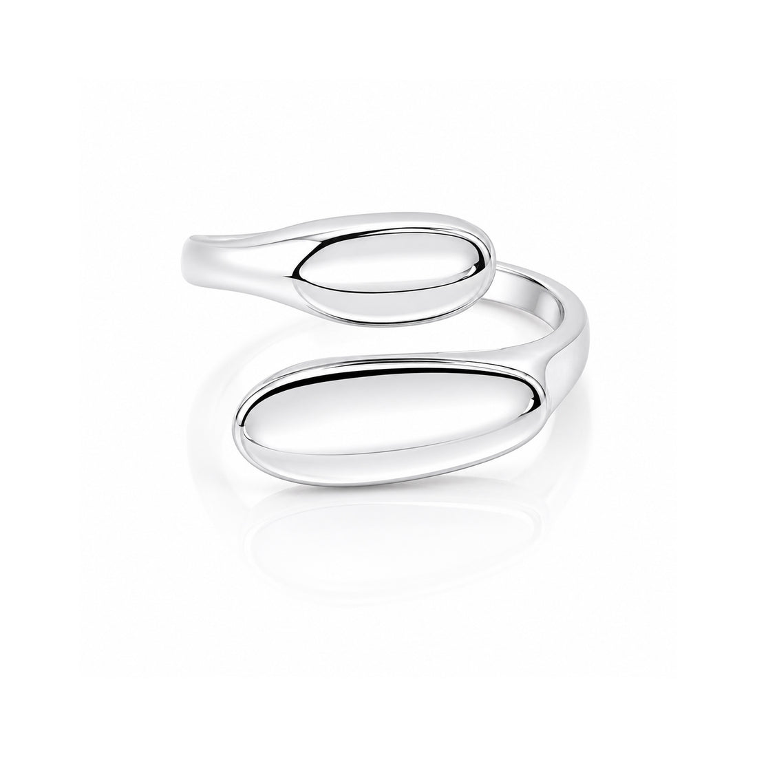 Organic Curve 925 Sterling Silver Luxury Rings for Women
