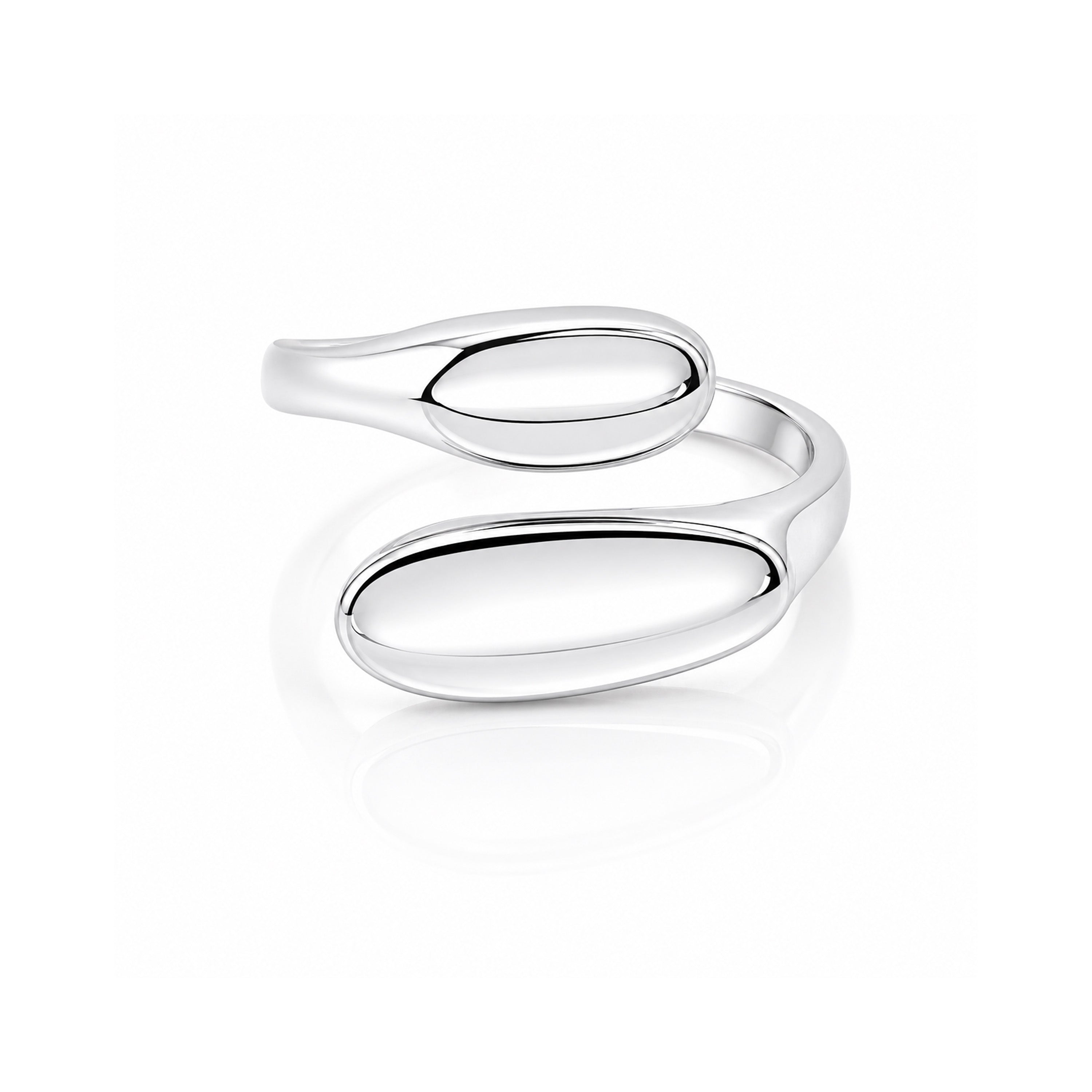 Organic Curve 925 Sterling Silver Luxury Rings for Women