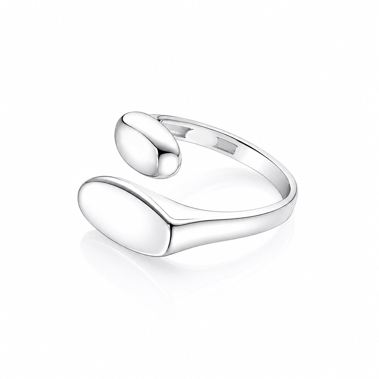 Organic Curve 925 Sterling Silver Luxury Rings for Women