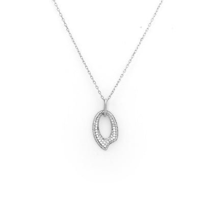 Oval Shape Pendant Chain