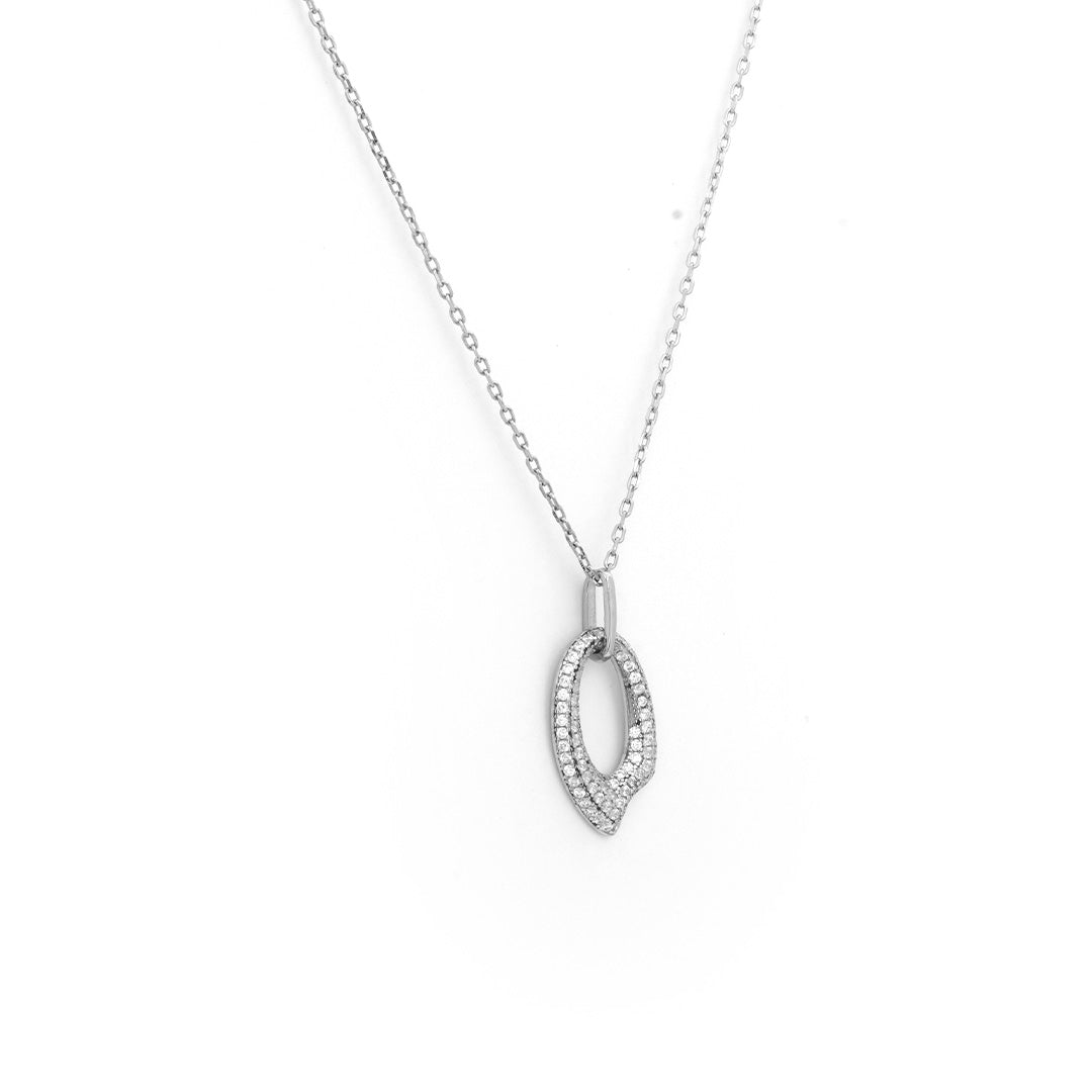 Oval Shape Pendant With Chain