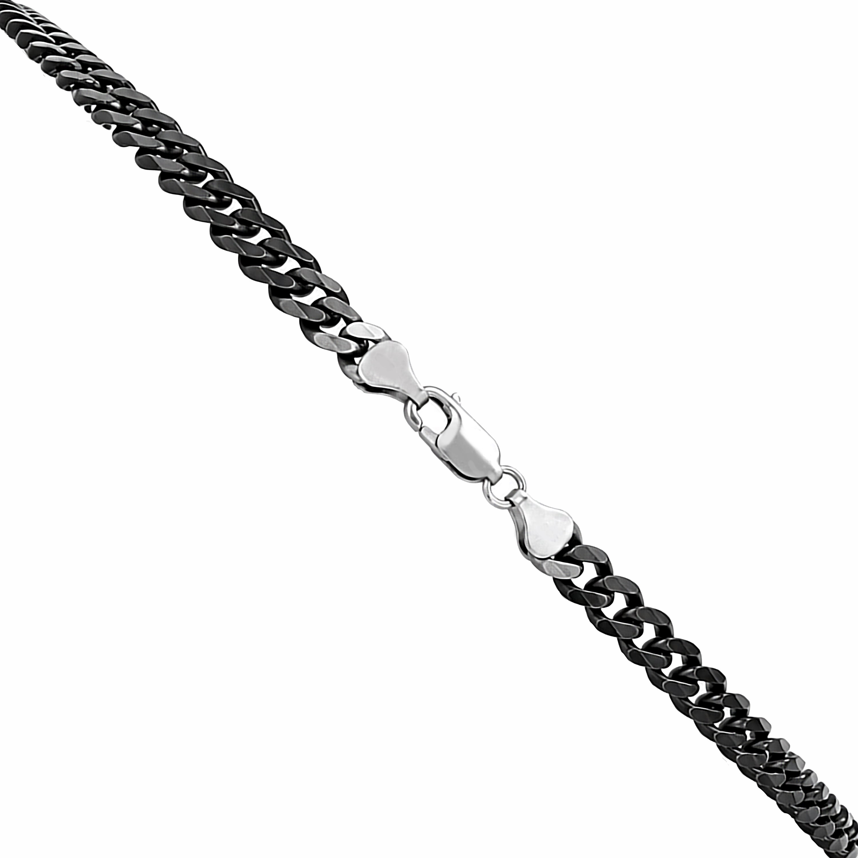 Oxidized Midnight Black Heavy Curb Chain