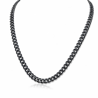 Oxidized Midnight Black Heavy Curb Chain