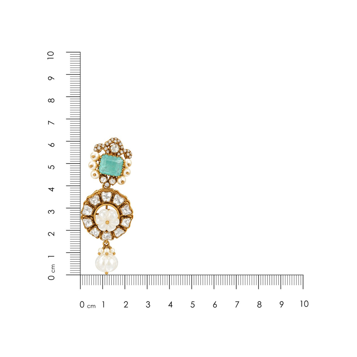 Pastel Bloom Silver Pearl Drop Earrings