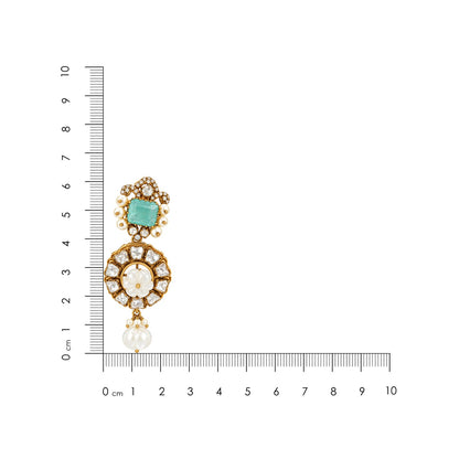 Pastel Bloom Silver Pearl Drop Earrings