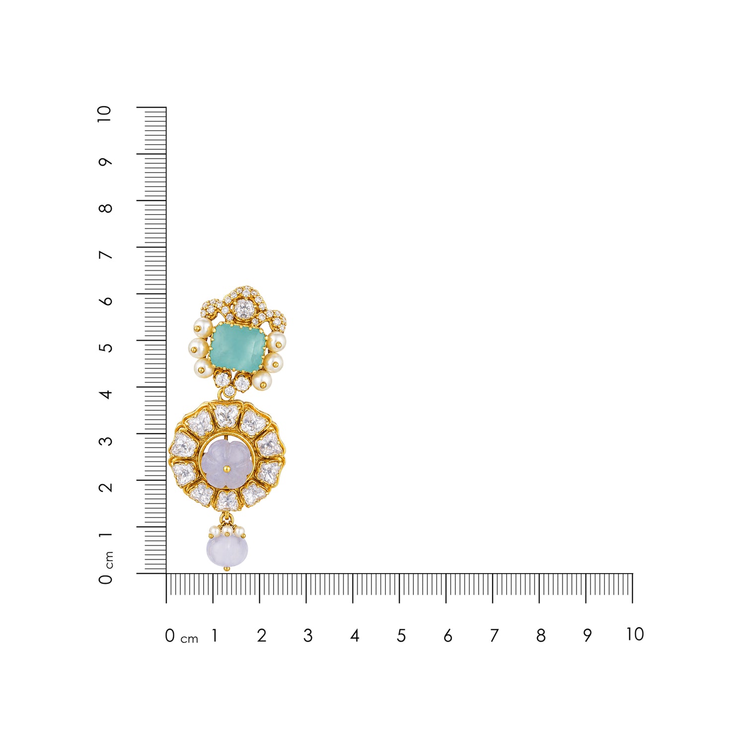 Pastel Bloom Silver Pearl Drop Earrings