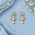 Pastel Bloom Silver Pearl Drop Earrings