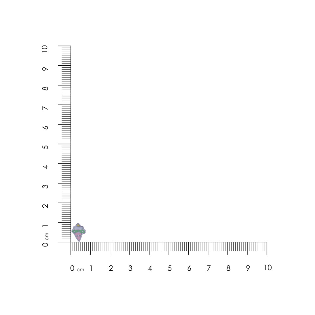 Pastel Ice Cream Dream 925 Sterling Silver Baby Stud