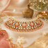 Peach Petal Kundan 925 Sterling Silver Choker Necklace