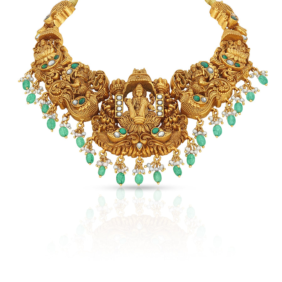 Peacock Carved 925 Sterling Silver Traditional necklace for women