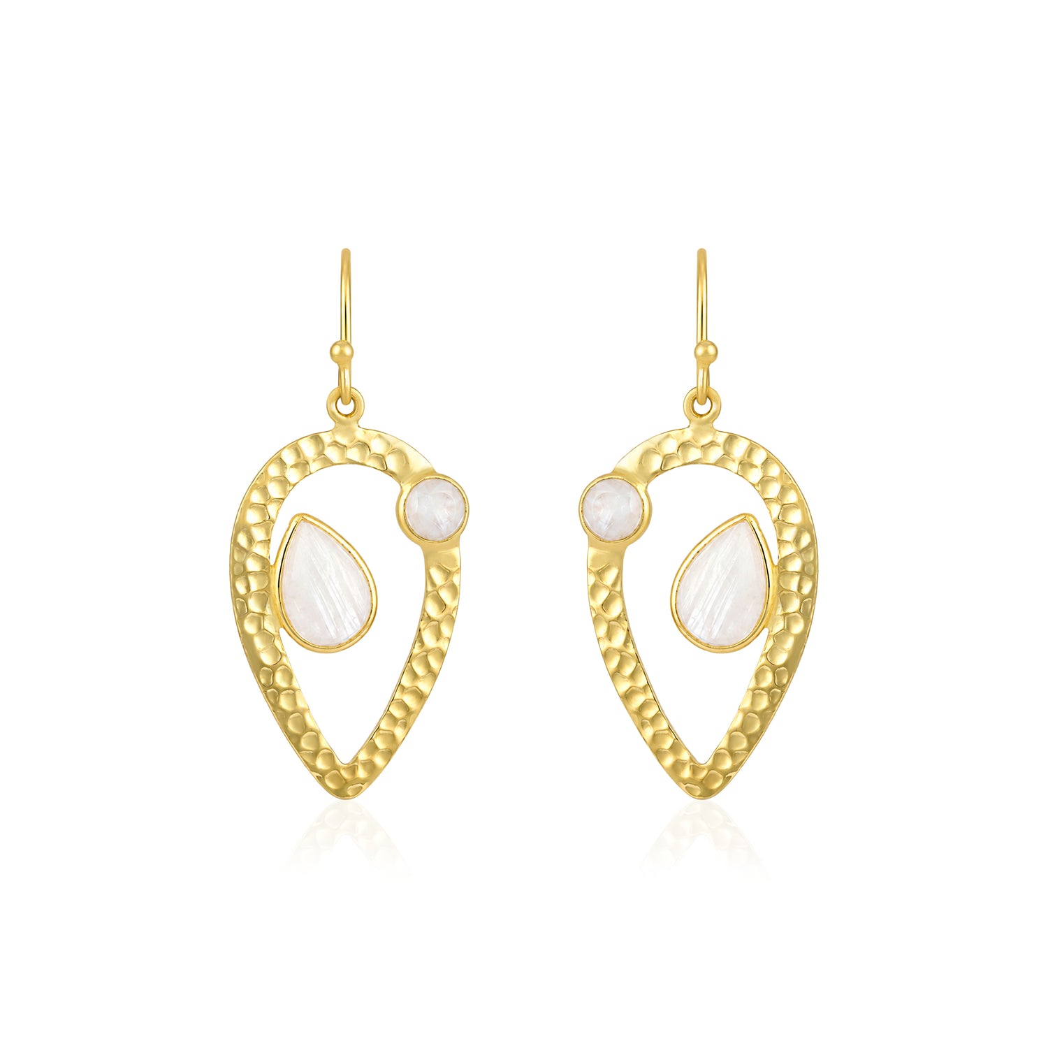 Pearl Aura Drop 925 Sterling Silver Elegant Earring
