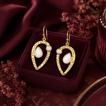 Pearl Aura Drop 925 Sterling Silver Elegant Earring