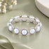 Pearl Eternity Sterling Silver Ring