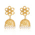 Pearl Flower Jhumka Sterling Silver Earring