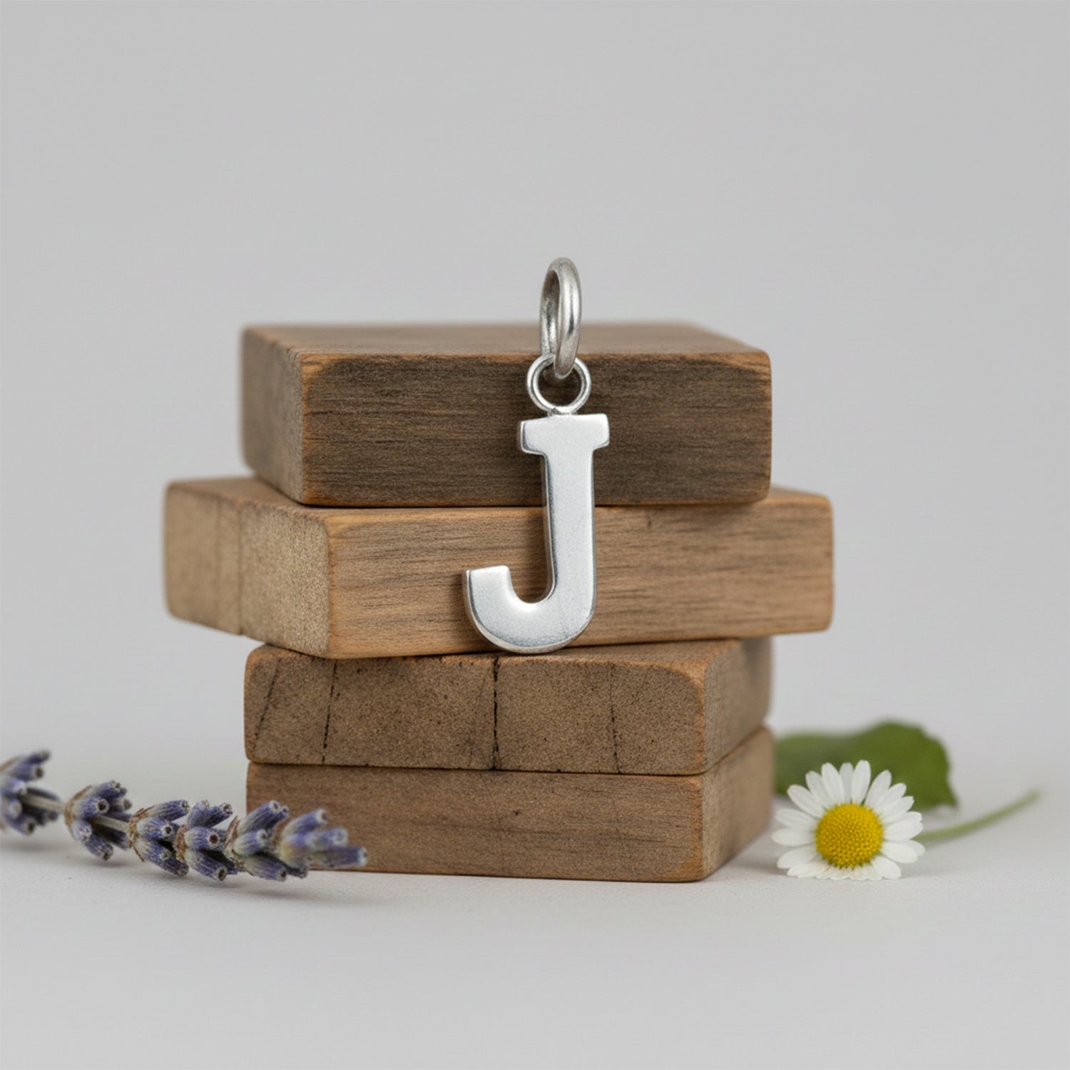 Personalized Monogram J Charm 925 Sterling Silver Engraving Pendant for women