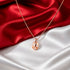 Petal Spark Oval Floral Silver Chain Pendant for Women