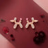 Pink Balloon Rose Gold Silver Stud Earrings