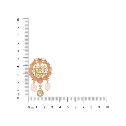 Pink Lotus Bloom 925 Sterling Silver Luxury Earrings
