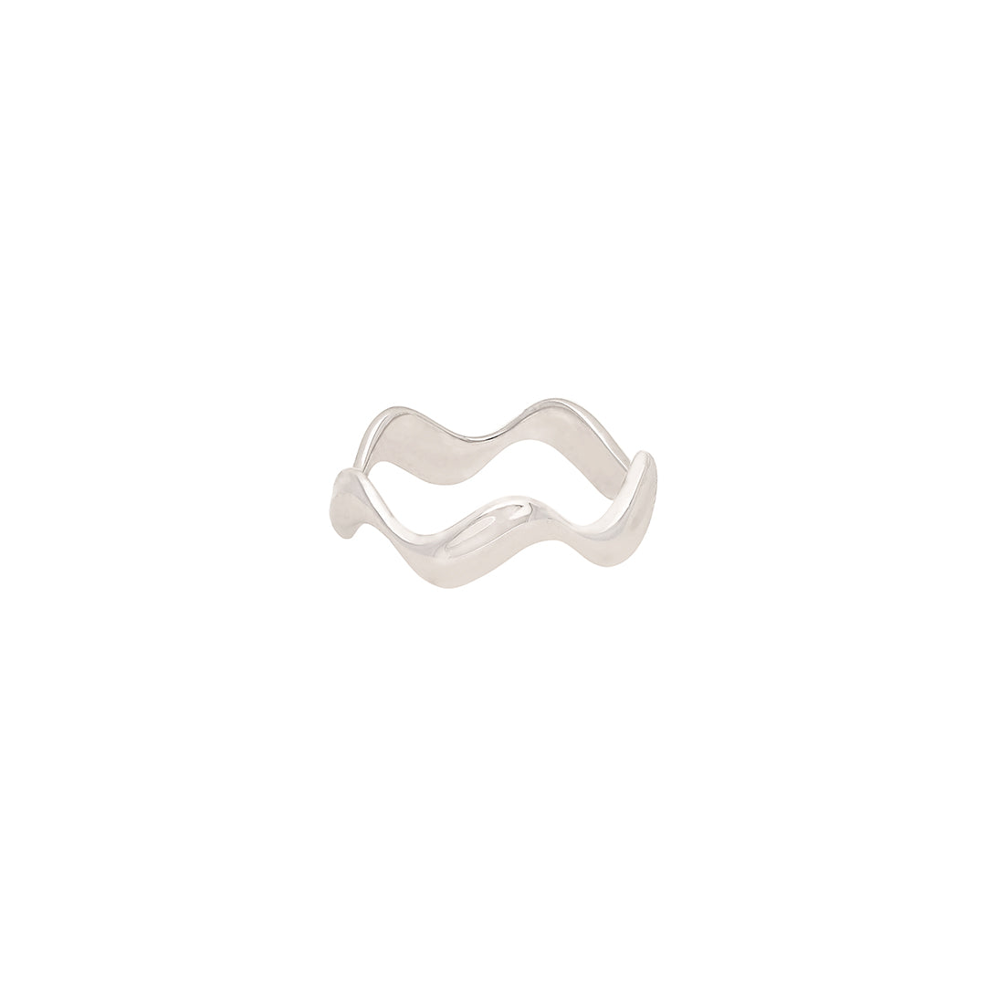 Plain wavy ring IT0385