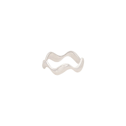 Plain wavy ring IT0385