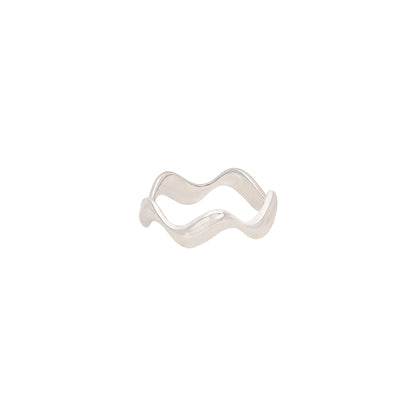 Plain wavy ring IT0385