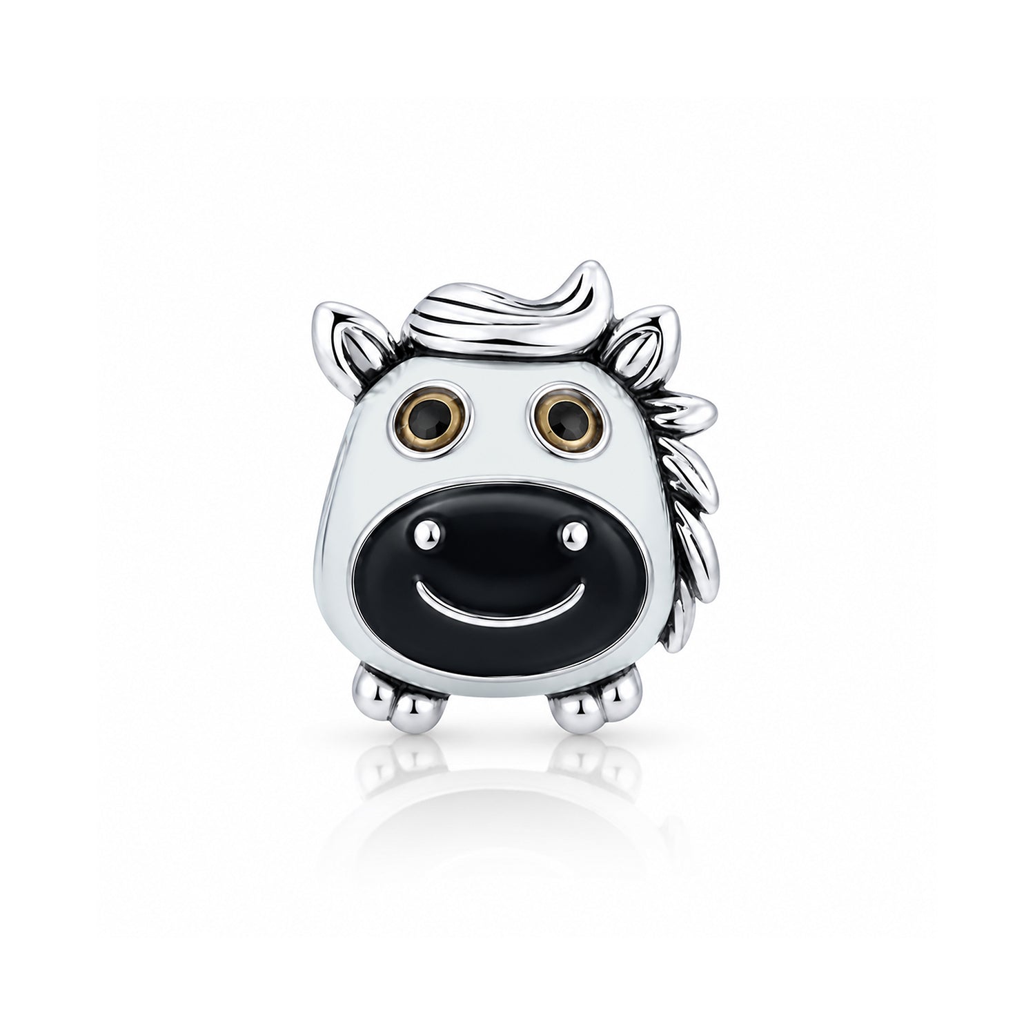 Playful Pony Smile 925 Sterling Silver Charms