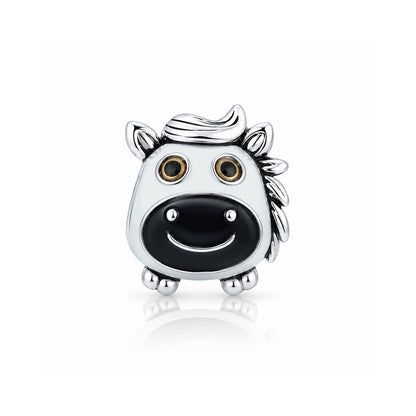 Playful Pony Smile 925 Sterling Silver Charms