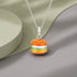 Playful Burger Delight 925 Sterling Silver Signature Pendant