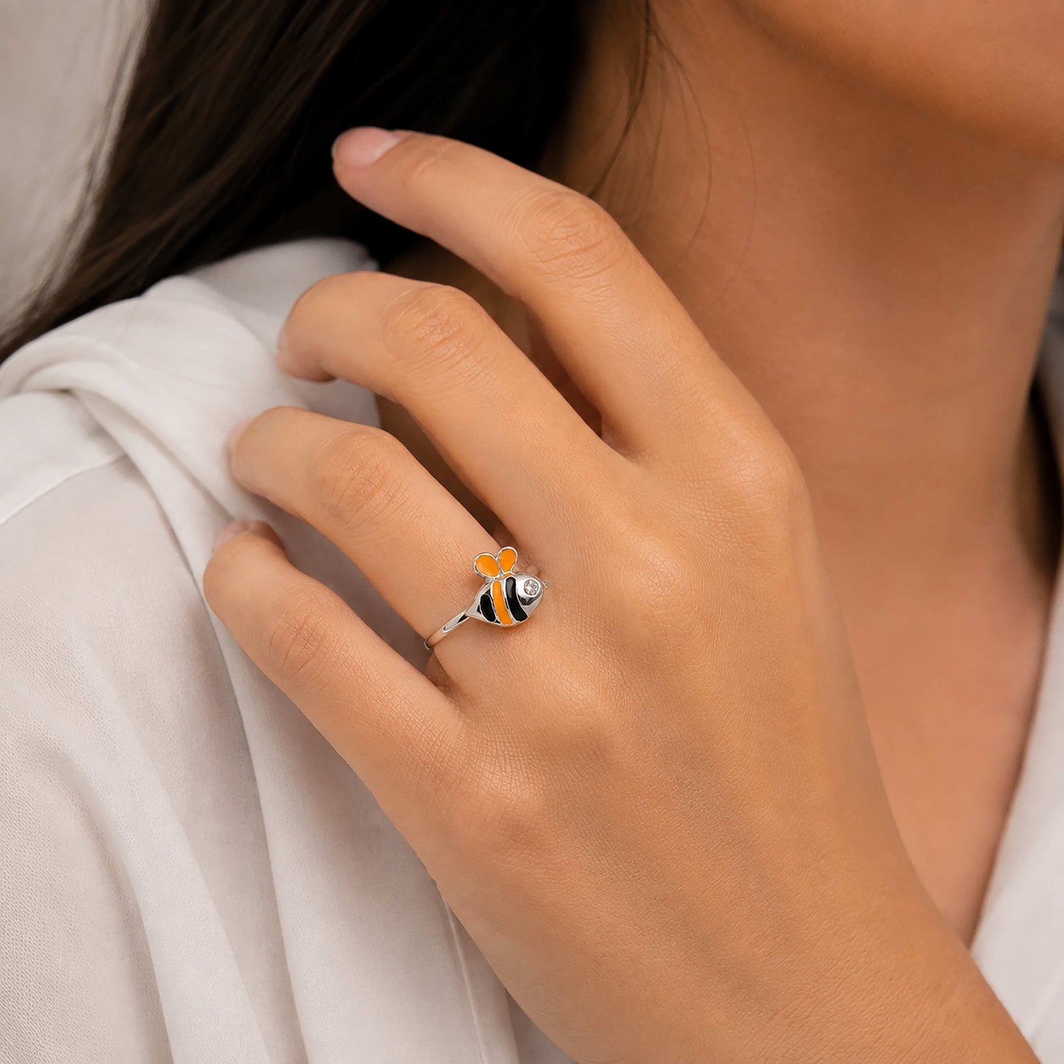 Playful Marine Fish Beauty 925 Sterling Silver Ring for Baby