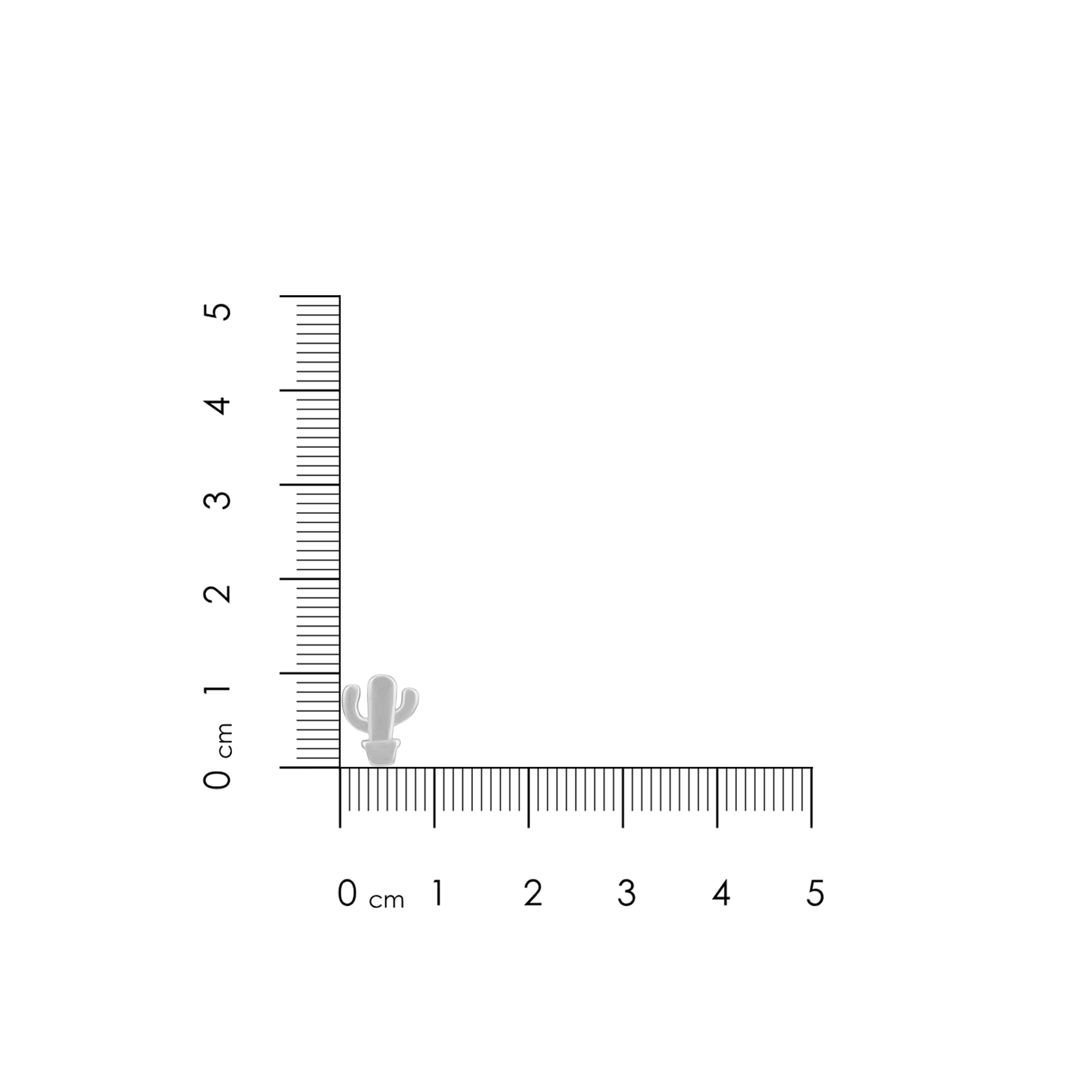 Playful Mini Cactus 925 Sterling Silver Earrings for Women