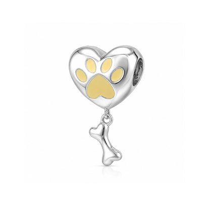 Precious Paws 925 Sterling Silver Heart Pendant