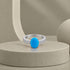 Premium 925 Sterling Silver Peacock Blue Ring