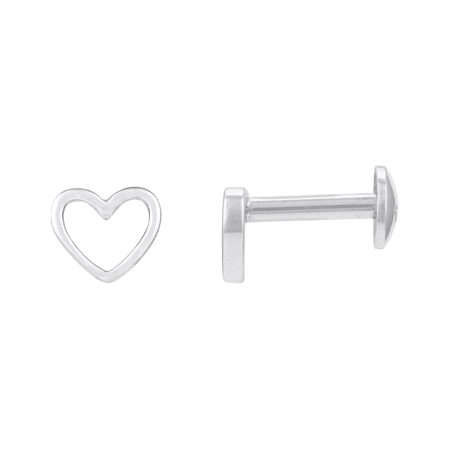 Prestige Heart 925 Sterling Silver Earrings for Women