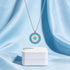 Protective Blue Evil Eye 925 Sterling Silver Chain Pendant for Women