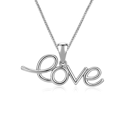Pure Love 925 Sterling Silver Charm Pendant
