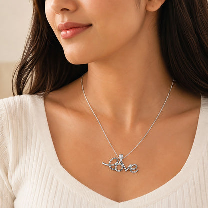 Pure Love 925 Sterling Silver Charm Pendant
