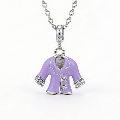 Purple Elegance 925 Sterling Silver Glam Pendant