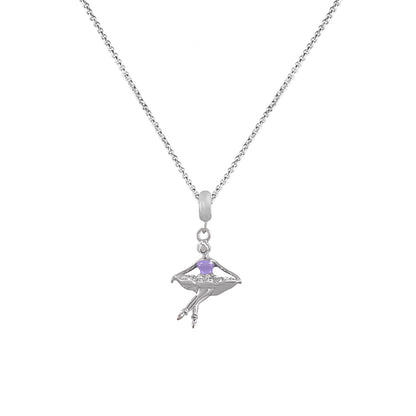 Purple dancing doll pendant IT0257