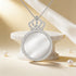 Queen Inspired Crown Crystal Circle 925 Sterling Silver Engraving Pendant for women