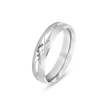 Radiant Beveled Edge Starburst 925 Sterling Silver Ring for Men