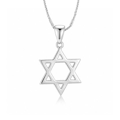 Radiant Six Point Star 925 Sterling Silver Pendant